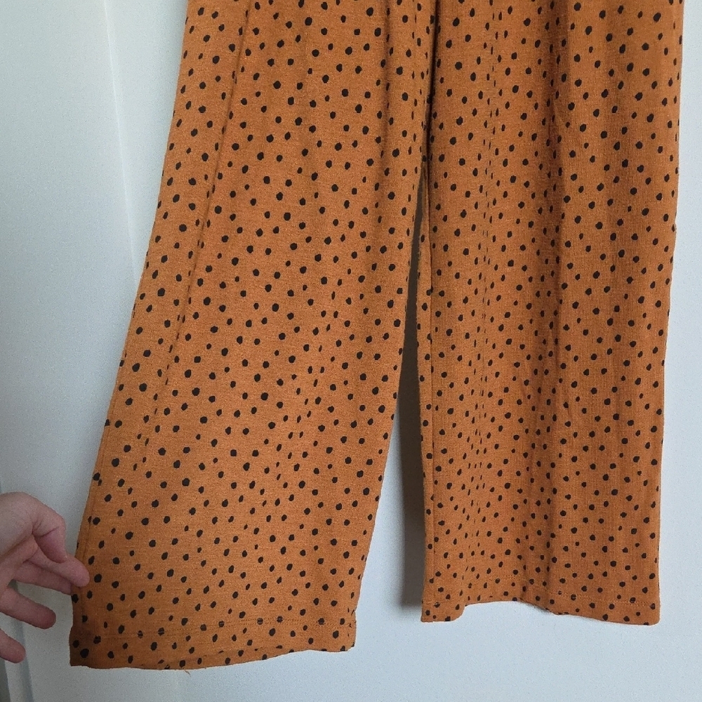 Old Navy Brown/Burnt Orange Polka Dot Romper Jumpsuit Size S - Picture 6 of 10